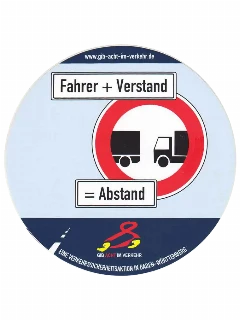 Abstand – Aufkleber
